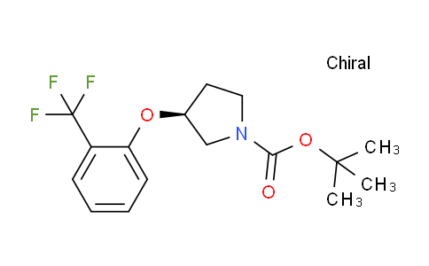 CAS No. 1111078-67-1, (S)-tert-Butyl 3-(2-(trifluoromethyl)phenoxy)pyrrolidine-1-carboxylate