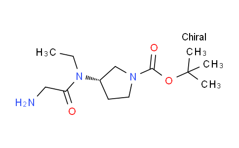 CAS No. 1354009-29-2, (S)-tert-Butyl 3-(2-amino-N-ethylacetamido)pyrrolidine-1-carboxylate
