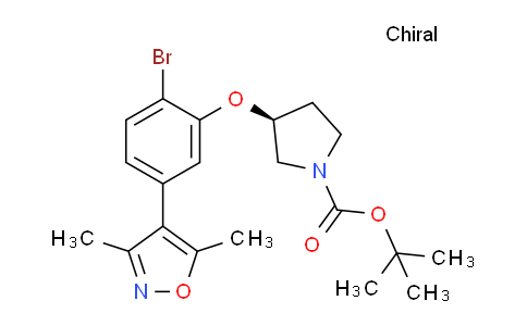 CAS No. 1609116-50-8, (S)-tert-Butyl 3-(2-bromo-5-(3,5-dimethylisoxazol-4-yl)phenoxy)pyrrolidine-1-carboxylate