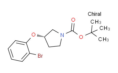 CAS No. 1956435-04-3, (S)-tert-Butyl 3-(2-bromophenoxy)pyrrolidine-1-carboxylate