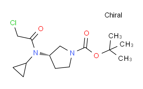 CAS No. 1354020-17-9, (S)-tert-Butyl 3-(2-chloro-N-cyclopropylacetamido)pyrrolidine-1-carboxylate