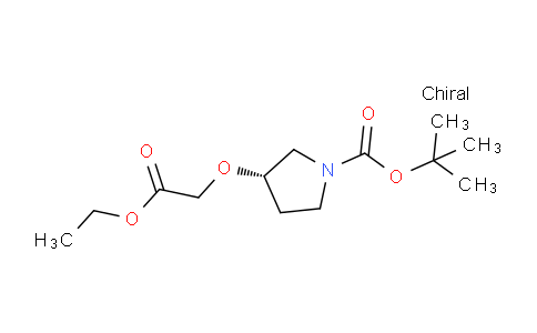 CAS No. 1024038-29-6, (S)-tert-Butyl 3-(2-ethoxy-2-oxoethoxy)pyrrolidine-1-carboxylate