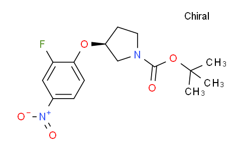 CAS No. 1233860-16-6, (S)-tert-Butyl 3-(2-fluoro-4-nitrophenoxy)pyrrolidine-1-carboxylate