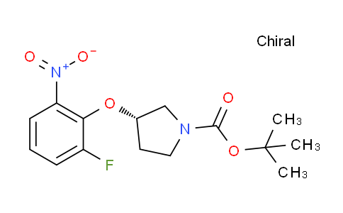CAS No. 1233860-33-7, (S)-tert-Butyl 3-(2-fluoro-6-nitrophenoxy)pyrrolidine-1-carboxylate