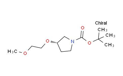 CAS No. 1932320-40-5, (S)-tert-Butyl 3-(2-methoxyethoxy)pyrrolidine-1-carboxylate