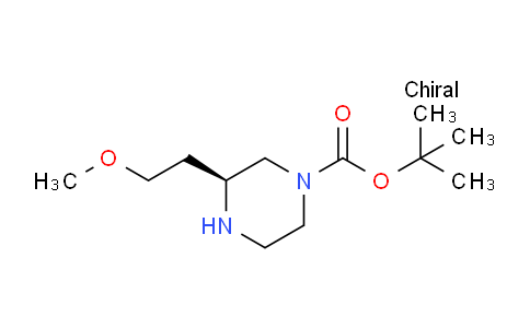 CAS No. 1359658-55-1, (S)-tert-Butyl 3-(2-methoxyethyl)piperazine-1-carboxylate