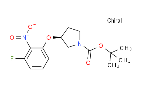 CAS No. 1233860-18-8, (S)-tert-Butyl 3-(3-fluoro-2-nitrophenoxy)pyrrolidine-1-carboxylate