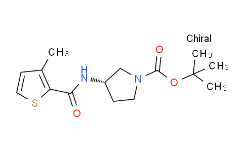 CAS No. 1354010-01-7, (S)-tert-Butyl 3-(3-methylthiophene-2-carboxamido)pyrrolidine-1-carboxylate