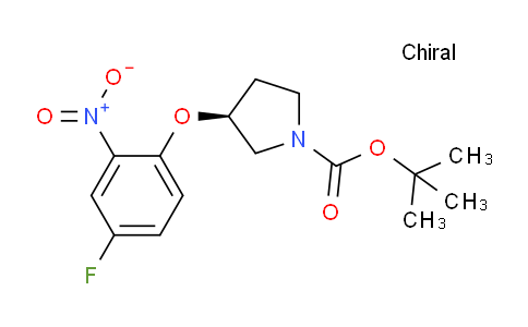 CAS No. 1233860-23-5, (S)-tert-Butyl 3-(4-fluoro-2-nitrophenoxy)pyrrolidine-1-carboxylate