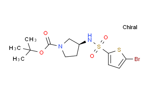 CAS No. 1261234-18-7, (S)-tert-Butyl 3-(5-bromothiophene-2-sulfonamido)pyrrolidine-1-carboxylate