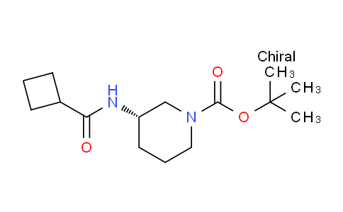 CAS No. 1332765-88-4, (S)-tert-Butyl 3-(cyclobutanecarboxamido)piperidine-1-carboxylate
