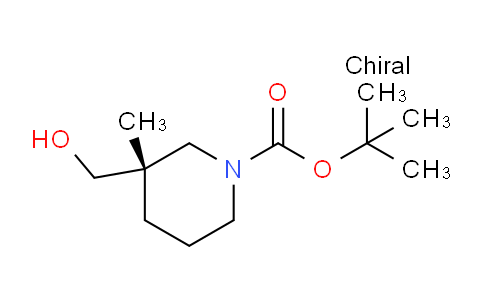 CAS No. 1956437-11-8, (S)-tert-Butyl 3-(hydroxymethyl)-3-methylpiperidine-1-carboxylate