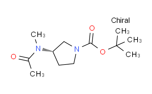 CAS No. 438585-60-5, (S)-tert-Butyl 3-(N-methylacetamido)pyrrolidine-1-carboxylate