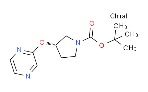 CAS No. 1314356-31-4, (S)-tert-Butyl 3-(pyrazin-2-yloxy)pyrrolidine-1-carboxylate