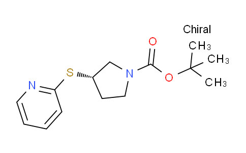 CAS No. 1217709-09-5, (S)-tert-Butyl 3-(pyridin-2-ylthio)pyrrolidine-1-carboxylate