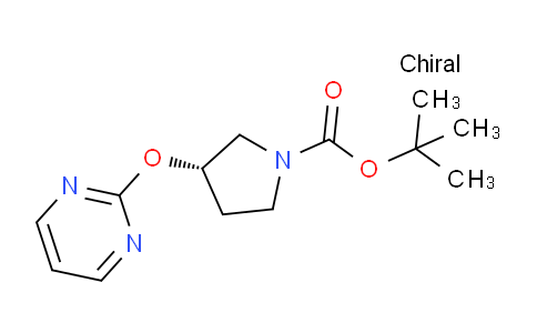 CAS No. 1236861-83-8, (S)-tert-Butyl 3-(pyrimidin-2-yloxy)pyrrolidine-1-carboxylate