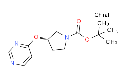 CAS No. 1956435-80-5, (S)-tert-Butyl 3-(pyrimidin-4-yloxy)pyrrolidine-1-carboxylate