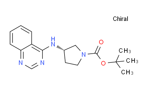 CAS No. 1448850-59-6, (S)-tert-Butyl 3-(quinazolin-4-ylamino)pyrrolidine-1-carboxylate