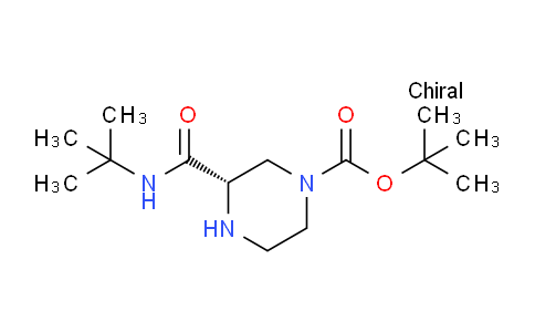 CAS No. 150323-35-6, (S)-tert-Butyl 3-(tert-butylcarbamoyl)piperazine-1-carboxylate