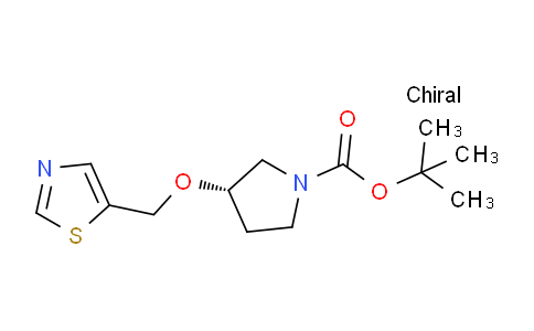 CAS No. 1289585-54-1, (S)-tert-Butyl 3-(thiazol-5-ylmethoxy)pyrrolidine-1-carboxylate