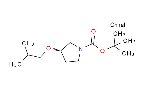 CAS No. 947666-21-9, (S)-tert-Butyl 3-isobutoxypyrrolidine-1-carboxylate