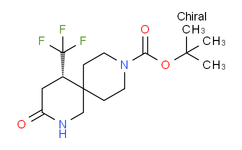 CAS No. 1341192-02-6, (S)-tert-Butyl 3-oxo-5-(trifluoromethyl)-2,9-diazaspiro[5.5]undecane-9-carboxylate