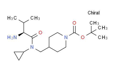 CAS No. 1353997-66-6, (S)-tert-Butyl 4-((2-amino-N-cyclopropyl-3-methylbutanamido)methyl)piperidine-1-carboxylate