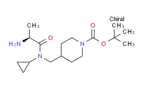 CAS No. 1353992-95-6, (S)-tert-Butyl 4-((2-amino-N-cyclopropylpropanamido)methyl)piperidine-1-carboxylate
