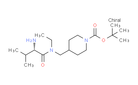 CAS No. 1354000-38-6, (S)-tert-Butyl 4-((2-amino-N-ethyl-3-methylbutanamido)methyl)piperidine-1-carboxylate