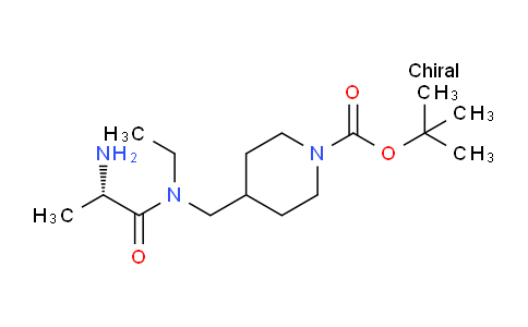 CAS No. 1353992-96-7, (S)-tert-Butyl 4-((2-amino-N-ethylpropanamido)methyl)piperidine-1-carboxylate