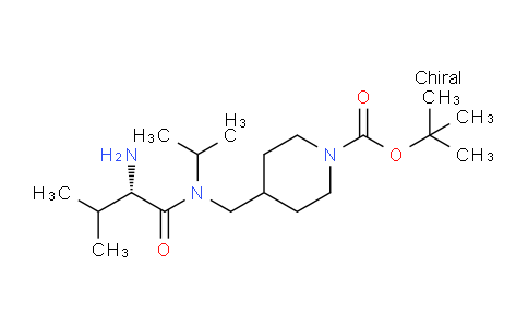 CAS No. 1354020-06-6, (S)-tert-Butyl 4-((2-amino-N-isopropyl-3-methylbutanamido)methyl)piperidine-1-carboxylate