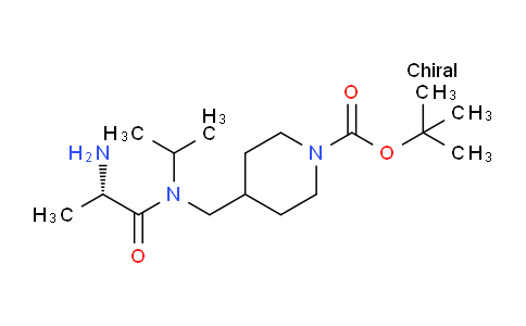 CAS No. 1354020-04-4, (S)-tert-Butyl 4-((2-amino-N-isopropylpropanamido)methyl)piperidine-1-carboxylate