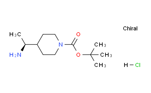 CAS No. 1956437-75-4, (S)-tert-Butyl 4-(1-aminoethyl)piperidine-1-carboxylate hydrochloride
