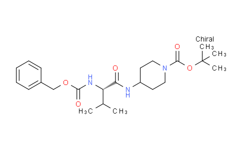CAS No. 1417789-33-3, (S)-tert-Butyl 4-(2-(((benzyloxy)carbonyl)amino)-3-methylbutanamido)piperidine-1-carboxylate
