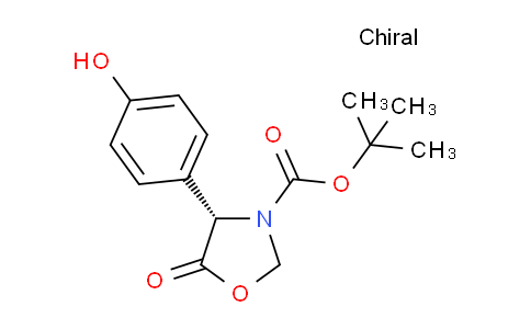 CAS No. 1086703-01-6, (S)-tert-Butyl 4-(4-hydroxyphenyl)-5-oxooxazolidine-3-carboxylate