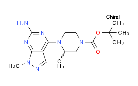 CAS No. 1616415-37-2, (S)-tert-Butyl 4-(6-amino-1-methyl-1H-pyrazolo[3,4-d]pyrimidin-4-yl)-3-methylpiperazine-1-carboxylate