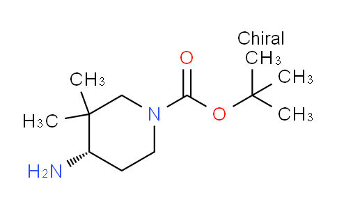 CAS No. 1357600-60-2, (S)-tert-Butyl 4-amino-3,3-dimethylpiperidine-1-carboxylate