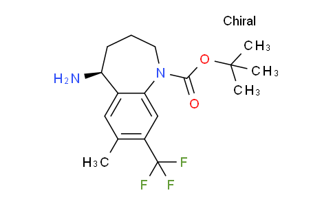 CAS No. 872624-62-9, (S)-tert-Butyl 5-amino-7-methyl-8-(trifluoromethyl)-2,3,4,5-tetrahydro-1H-benzo[b]azepine-1-carboxylate