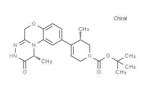 CAS No. 1613722-45-4, (S)-tert-Butyl 5-methyl-4-((R)-1-methyl-2-oxo-1,2,3,5-tetrahydrobenzo[5,6][1,4]oxazino[3,4-c][1,2,4]triazin-9-yl)-5,6-dihydropyridine-1(2H)-carboxylate