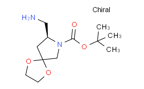 CAS No. 1447616-20-7, (S)-tert-Butyl 8-(aminomethyl)-1,4-dioxa-7-azaspiro[4.4]nonane-7-carboxylate