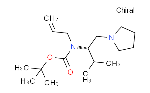 CAS No. 1416445-19-6, (S)-tert-Butyl allyl(3-methyl-1-(pyrrolidin-1-yl)butan-2-yl)carbamate