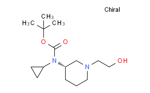 CAS No. 1354015-32-9, (S)-tert-Butyl cyclopropyl(1-(2-hydroxyethyl)piperidin-3-yl)carbamate
