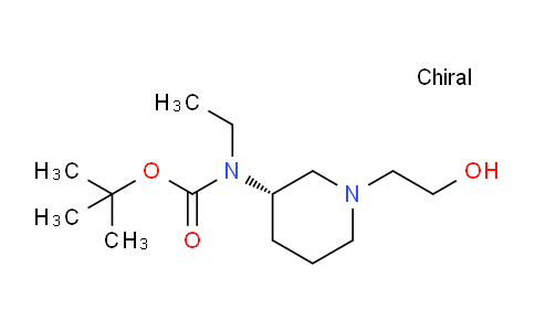 CAS No. 1354015-29-4, (S)-tert-Butyl ethyl(1-(2-hydroxyethyl)piperidin-3-yl)carbamate