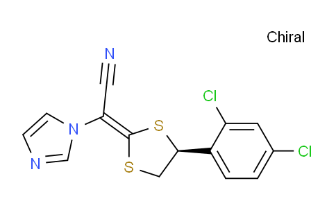 CAS No. 256424-63-2, (S,E)-2-(4-(2,4-Dichlorophenyl)-1,3-dithiolan-2-ylidene)-2-(1H-imidazol-1-yl)acetonitrile
