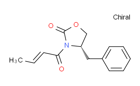 CAS No. 90719-30-5, (S,E)-4-Benzyl-3-(but-2-enoyl)oxazolidin-2-one