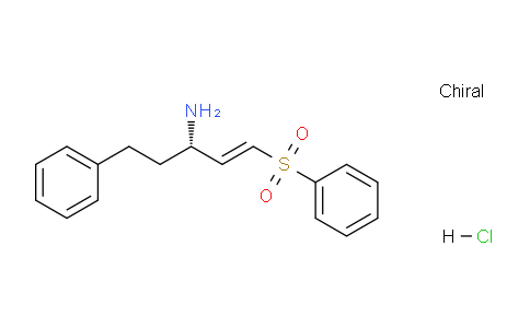CAS No. 170111-43-0, (S,E)-5-Phenyl-1-(phenylsulfonyl)pent-1-en-3-amine hydrochloride