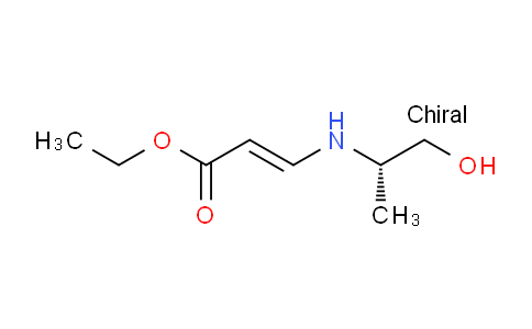 CAS No. 180682-82-0, (S,E)-Ethyl 3-((1-hydroxypropan-2-yl)amino)acrylate