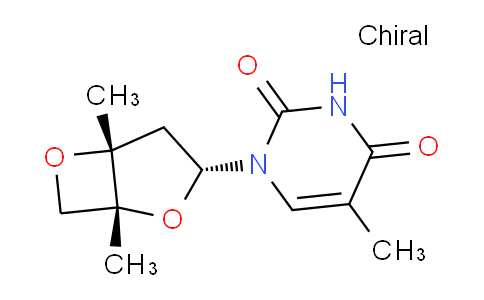 CAS No. 7481-90-5, 1-((1R,3R,5R)-1,5-Dimethyl-2,6-dioxabicyclo[3.2.0]heptan-3-yl)-5-methylpyrimidine-2,4(1H,3H)-dione