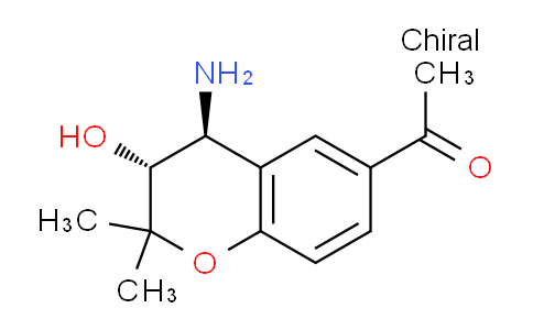 CAS No. 175133-79-6, 1-((3R,4S)-4-Amino-3-hydroxy-2,2-dimethylchroman-6-yl)ethanone
