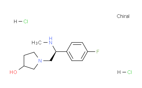 CAS No. 1253792-19-6, 1-((S)-2-(4-Fluorophenyl)-2-(methylamino)ethyl)pyrrolidin-3-ol dihydrochloride